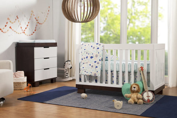 Modo 3-in-1 Convertible Crib with Toddler Bed Conversion Kit (Espresso/White)