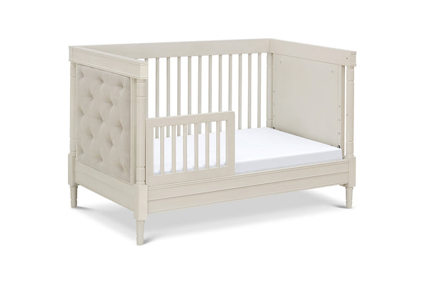 Franklin & Ben Everly 4-in-1 Convertible Crib with Toddler Bed Conversion Kit (Distressed White)