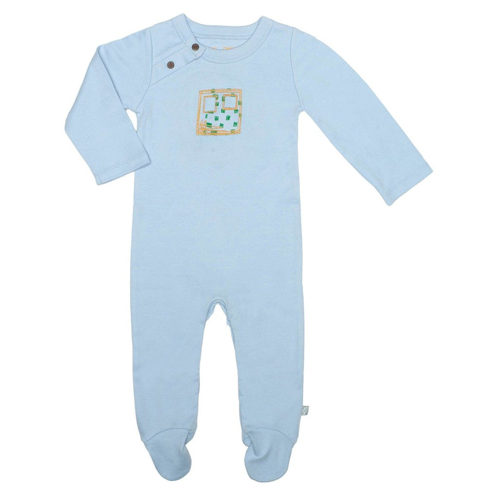 Robot Collection Footie in Baby Blue