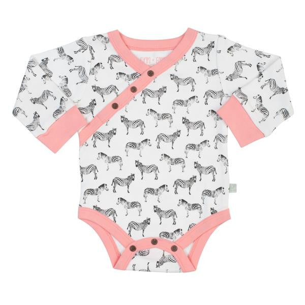 Miami Zoo Collection Long Sleeved BodySuit In Zebra