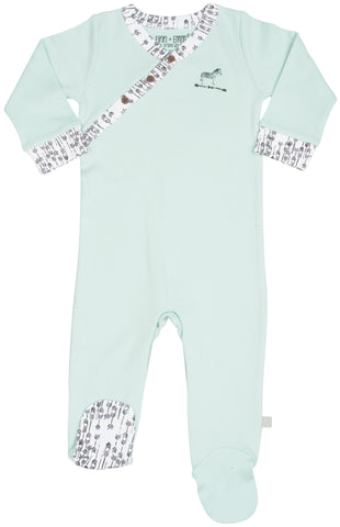 Miami Zoo Collection Footie in Pastel Turquoise