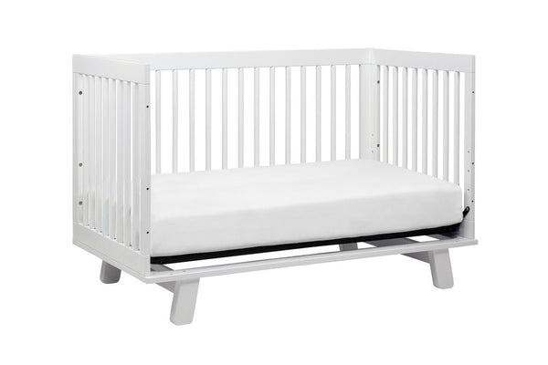 Hudson 3-in-1 Convertible Crib with Toddler Bed Conversion Kit (White)