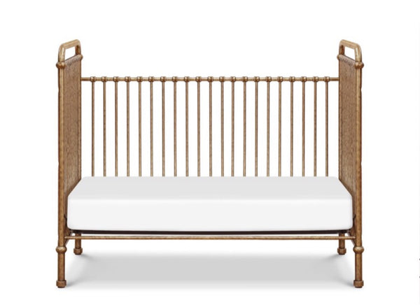 Abigail 3-in-1 convertible crib (Vintage Gold) with toddler rail