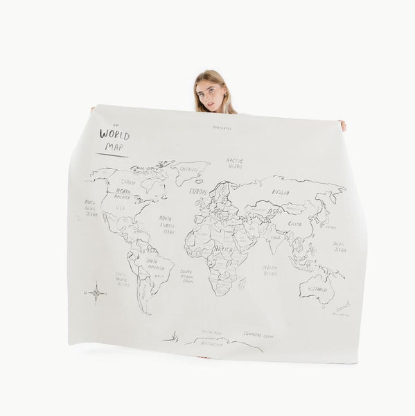 Gathre World Map Leather Mat - Midi+