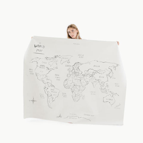 Gathre World Map Leather Mat - Midi+