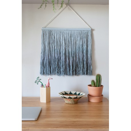 Lorena Canals Tie Dye Vintage Blue Wall Hanging