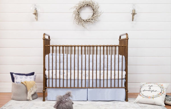 Abigail 3-in-1 convertible crib (Vintage Gold) with toddler rail