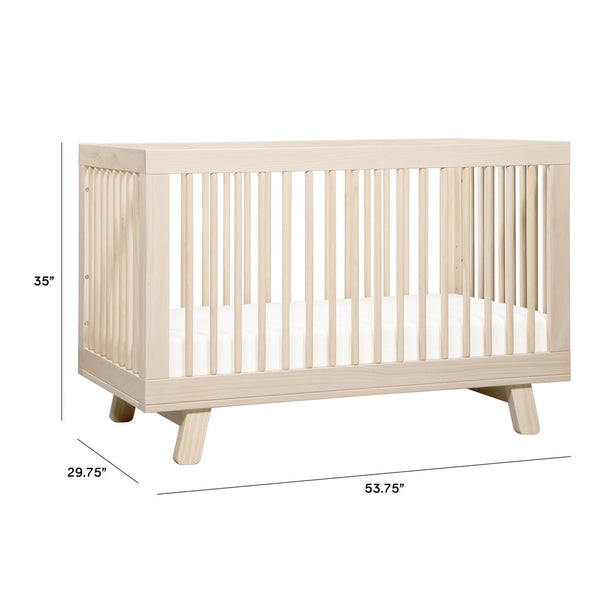 Hudson 3-in-1 Convertible Crib with Toddler Bed Conversion Kit (Natural)