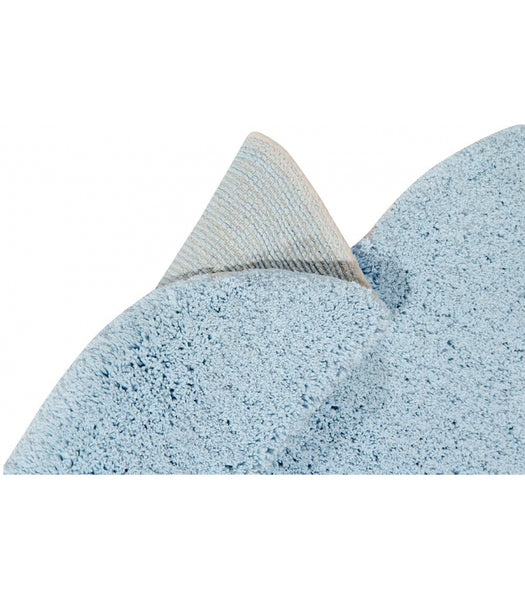 Lorena Canals Puffy Dream Blue Washable Rug with Cushion