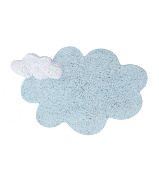 Lorena Canals Puffy Dream Blue Washable Rug with Cushion